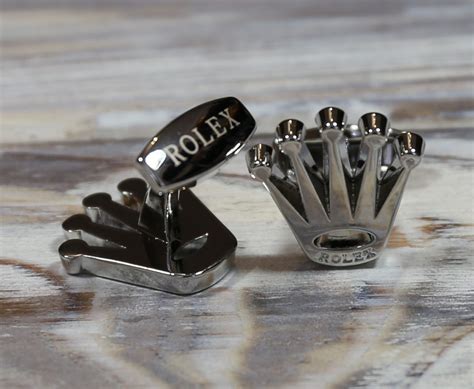 rolex crown cufflinks for sale|Rolex crown cufflinks.